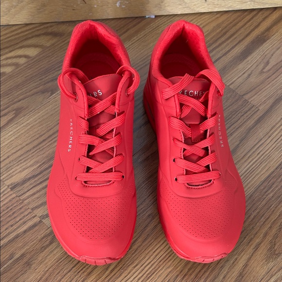 Skechers Bold Red Sneakers - Picture 3 of 8